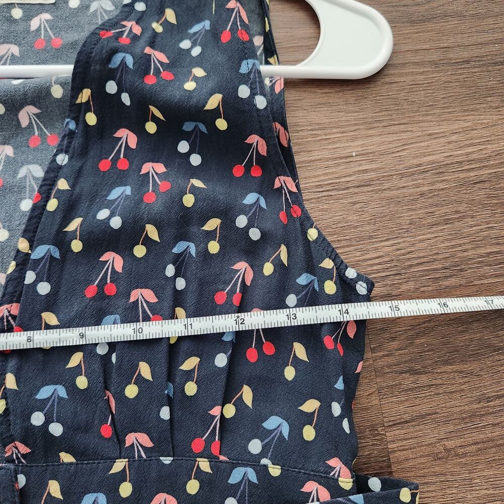 Women's Navy Floral Sleeveless Jumpsuit with Tie Waist - Picture 8 of 9